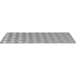 Halkfria Aluminium Diamantplåtar för Inomhustrappor - Gummitrapsteg | Storlek: 80x50 cm | Antal: 2 st