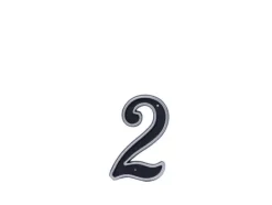 Haushalt Blastic House Number 2 150Mm Black Adresskyltar & Husnummer