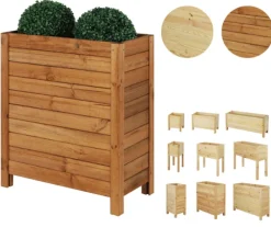 Outlet Hög kista för kruka /bredd 60cm/ Bottenjustering/ RDS - Brun Krukor & Växtbehållare
