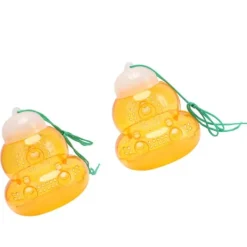 Hängande bifälla - kalebassform, getingavskräckande utomhus och bidödare (2 st, orange)