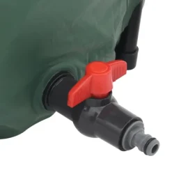 Hopfällbar regntunna 750 L med filter och tillbehör | Färg: Grön | Storlek: 750 L
