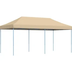 Discount Hopfällbart partytält - Slitstark och lätt att sätta upp | Färg: Beige | Storlek: 580x292x315 cm Tält & Lusthus