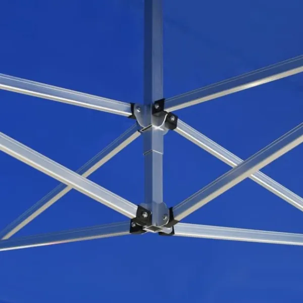 New Hopfällbart partytält i aluminium - Elegant solsäkert skydd | Storlek: 4,5x3 m | Färg: Blå Tält & Lusthus