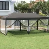 New Hopfällbart partytält med sidoväggar antracit 3x6 m Tält & Lusthus