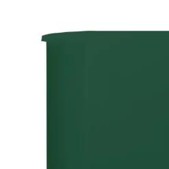 Hopfällbart vindskydd med 6 paneler - Hållbart non-woven tyg | Färg: Grön | Storlek: 800x120 cm