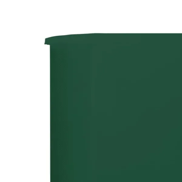 Hopfällbart vindskydd med 6 paneler - Hållbart non-woven tyg | Färg: Grön | Storlek: 800x120 cm