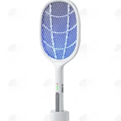 HTBE® hushållsuppladdningsbar multifunktionell elektrisk myggsmällare Smart ljusstyrd myggsmällare