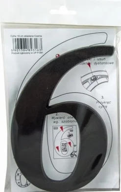Sale Husnummer 6 eller 9 svart 19 cm Adresskyltar & Husnummer