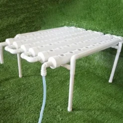 Hot Hydroponiskt odlingskit - 1-lagersystem - 54 hål - PVC-U - Håldiameter 3,2 cm - 4/6 rör - Lila Kit För Växt- & Örtplantering