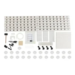 Hydroponiskt Odlingssystem - 4 Våningar 108 Odlingsplatser - Timerstyrd Vattenpump - PVC - Hydroponiskt Odlingskit - För Sallad Raps Betor