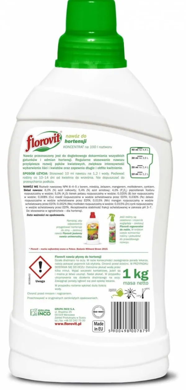 Discount INCO FLOROVIT HORTENSIA 1L IN Gödningsmedel