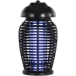 Insektsbekämpningslampa INN® 12W 153x290mm 50HZ Elektrisk utomhusinsektslampa för trädgården Dubbel UVA svart