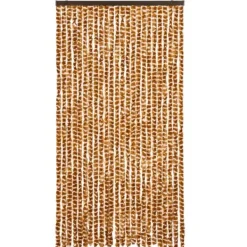 New Insektsdraperi av chenille - Skyddar mot insekter | Färg: Ockra/Vit | Storlek: 100x220 cm Insektsmedel & Djuravvisande Medel