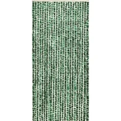 Insektsdraperi grön och vit 100x220 cm chenille - Insektsdraperier - Insektsdraperi - Home & Living