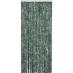 Insektsdraperi i chenille - Skydda mot insekter | Färg: Grön och Vit | Storlek: 90x220 cm