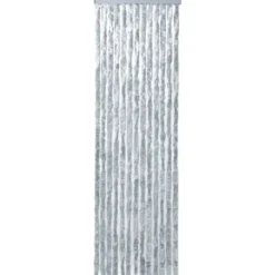 vidaXL Insektsdraperi vit och grå 118x220 cm chenille