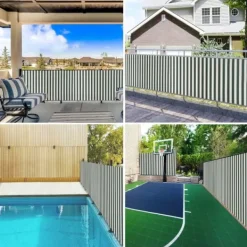 Hot Insynsskyddsnät i HDPE - Solskydd och avskildhet | Färg: Grön/Vit | Storlek: 1,2x10 m Markduk & Fiberduk