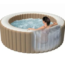 Best INTEX Bubbelpool rund PureSpa 216x71 cm 6 personer Spa & Utomhusbad