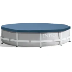Discount Intex Round Frame Swimming Pool - 305 x 76 cm - Blå - Inklusive Tillbehör - CB55 Pooler