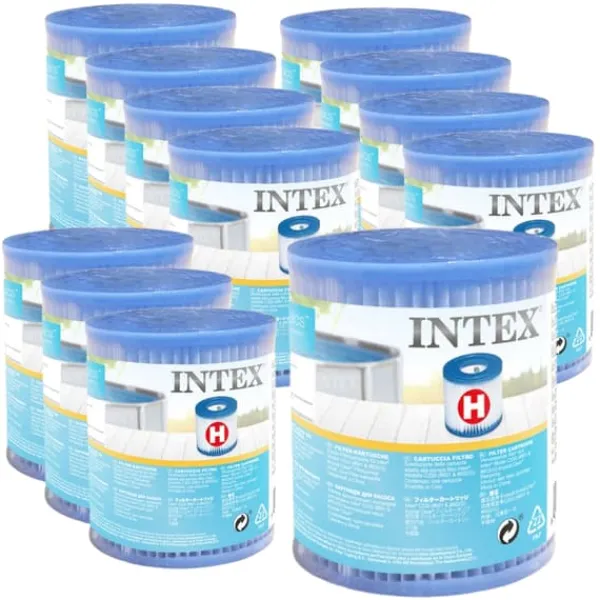 Discount Intex Round Frame Swimming Pool - 305 x 76 cm - Blå - Inklusive Tillbehör - CB55 Pooler
