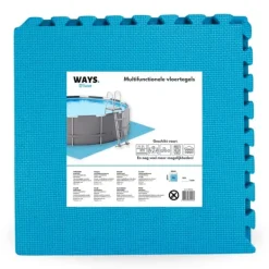 Hot Intex Rund Uppblåsbar Easy Set Pool - 396 x 84 cm - Blå - Inklusive Tillbehör - CB16 Pooler