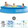 Intex Rund Uppblåsbar Easy Set Pool - 305 x 61 cm - Blå - Inklusive Tillbehör - CB94