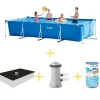 Discount Intex swimmingpool - Rampool - 450 x 220 x 84 cm - Inklusive solsegel, filterpump och filter Pooler
