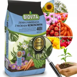 Jord för sådd av frön, grundning av plantor med kokosfiber 40L PREMIUM