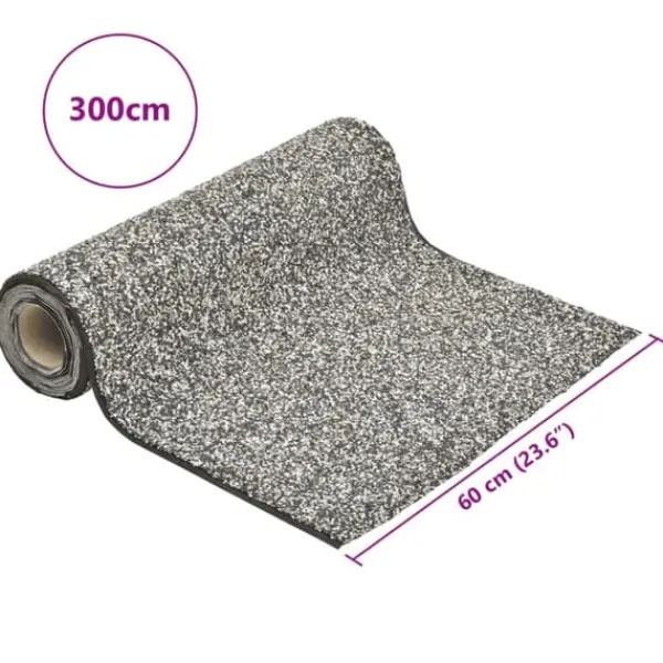 Kantmatta för trädgård - Slitstark och naturlig design | Färg: Grå | Storlek: 300x60 cm