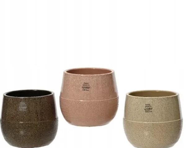 Discount Keramiskt lock modernt mönster 14x16 cm runt Krukor & Växtbehållare