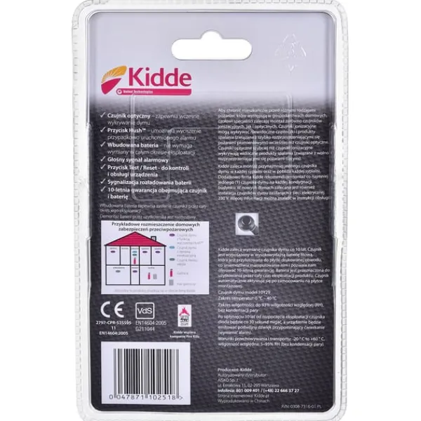 Online KIDDE 10Y29A rökdetektor Rök- & Koloxiddetektorer