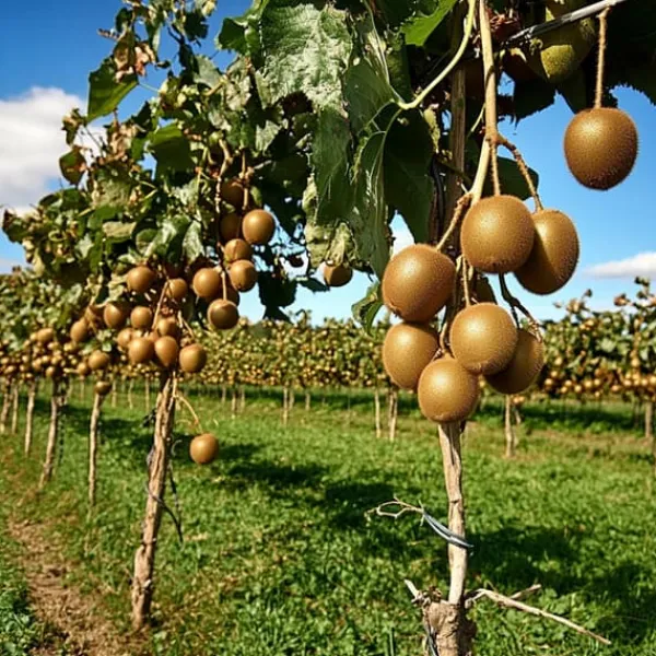 Kiwi växt - Set om 6 - Actinidia deliciosa 'Jenny' - Höjd 20-40cm - ⌀9cm
