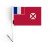 Sale Klistret flagga - Wallis-och-Futuna - 14 x 21 cm - 10 stycken - Polyester - Lätt och hållbar Flaggor & Vindstrutar