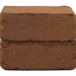 Kokosfiberblock för växttillväxt - Odlingsmedium | 2-pack | Totalvikt: 10 kg | Färg: Natur