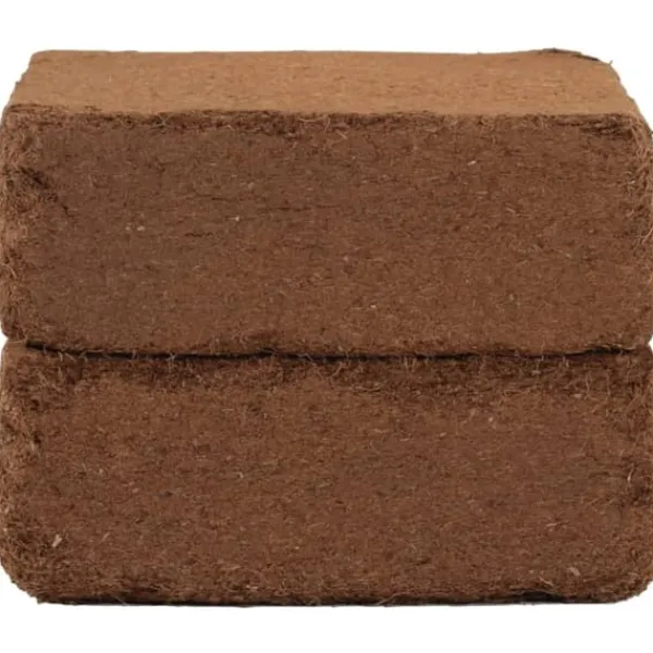 Kokosfiberblock för växttillväxt - Odlingsmedium | 2-pack | Totalvikt: 10 kg | Färg: Natur