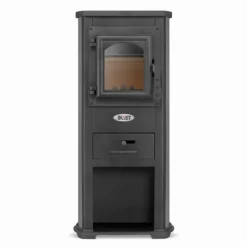 Viking Choice Kominek Ekonomik Lux Vedspis - 8,5kW, Värmer upp till 85m², Modern Design