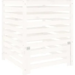 Discount Komposterare - Living Kompostlåda vit 82,5x82,5x99,5 cm massiv furu Kompostering