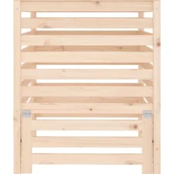 Sale Kompostlåda i massiv furu - Hög kapacitet och praktiskt lock | Storlek: 82,5x82,5x99,5 cm Kompostering