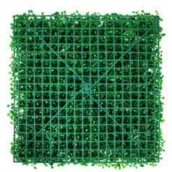 Discount Konstgjord buxbompanel, 25x25x4 cm, Grön, PE-material Trädgårdsprydnader