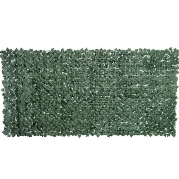 Konstgjord häck 300x150 cm, mörkgrön, insynsskydd för trädgård & balkong