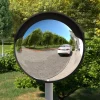 New Konvex trafikspegel för utomhusbruk svart Ø45 cm polykarbonat Säkerhetsspeglar