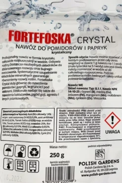 KRISTALLGÖDNINGSMEDEL FÖR TOMATER OCH PAPRIKA FORTEFOSKA KRISTALL 250G EFFEKTIV