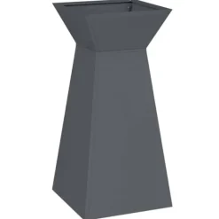 Kubiskt växtställ i antracit - Modern växtdisplay för inomhus & utomhus | Färg: Antracit | Storlek: 35x35x73 cm