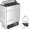6kW hem/kommersiell väggmonterad elektrisk bastuaggregat med extern styrenhet, justerbar tid och temperatur, lätt att installera Bastu