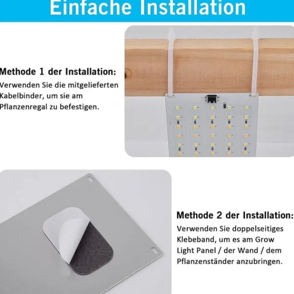 LED Ljuspaneler för Växter - EU Adapter