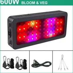 Hot LED Växtlampa, Fullspektrum, Inomhusodlingslampa, 600W B Kit För Växt- & Örtplantering