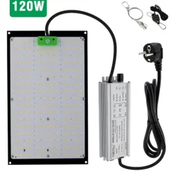 LED Växtlampa, 120W Dimmbar, Två Läge för Förbättrad Tillväxt,120W Kit För Växt- & Örtplantering