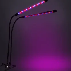Hot LED-växtlampa 40 dioder TIMER 15 W för hemmaodling utan nätadapter Kit För Växt- & Örtplantering