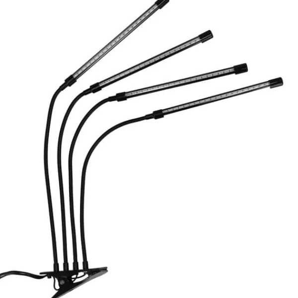 LED-växtlampa 80 dioder TIMER 25 W hemmaodling utan nätadapter Kit För Växt- & Örtplantering