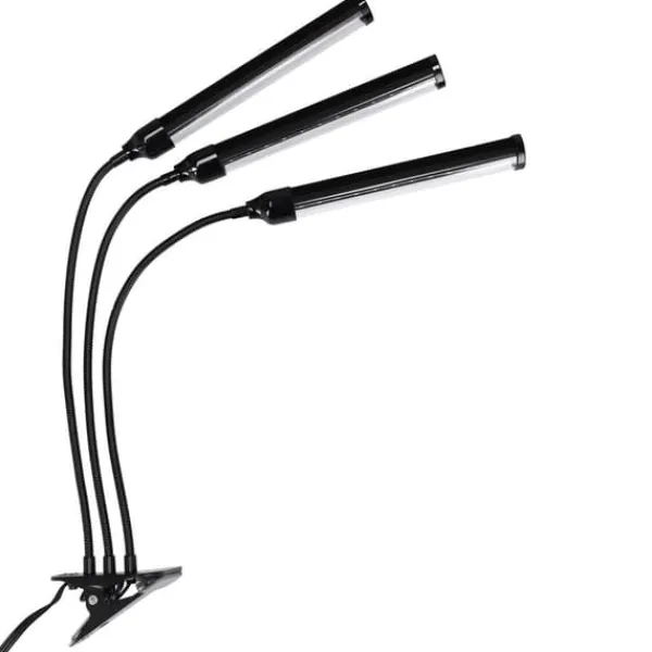 LED-växtlampa 72 dioder TIMER 25 W hemmaodling utan nätadapter